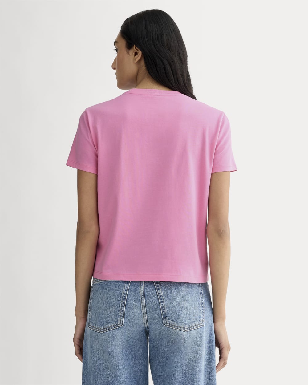 The Box-Cut Tee in Essential Cotton | Deep Pink | No Pocket - Image 4
