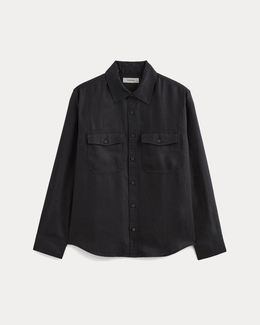 The Linen Utility Shirt | Black - Image 2