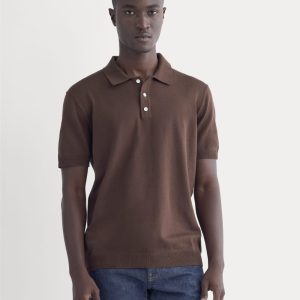 No-Sweat Polo | Dark Mahogany