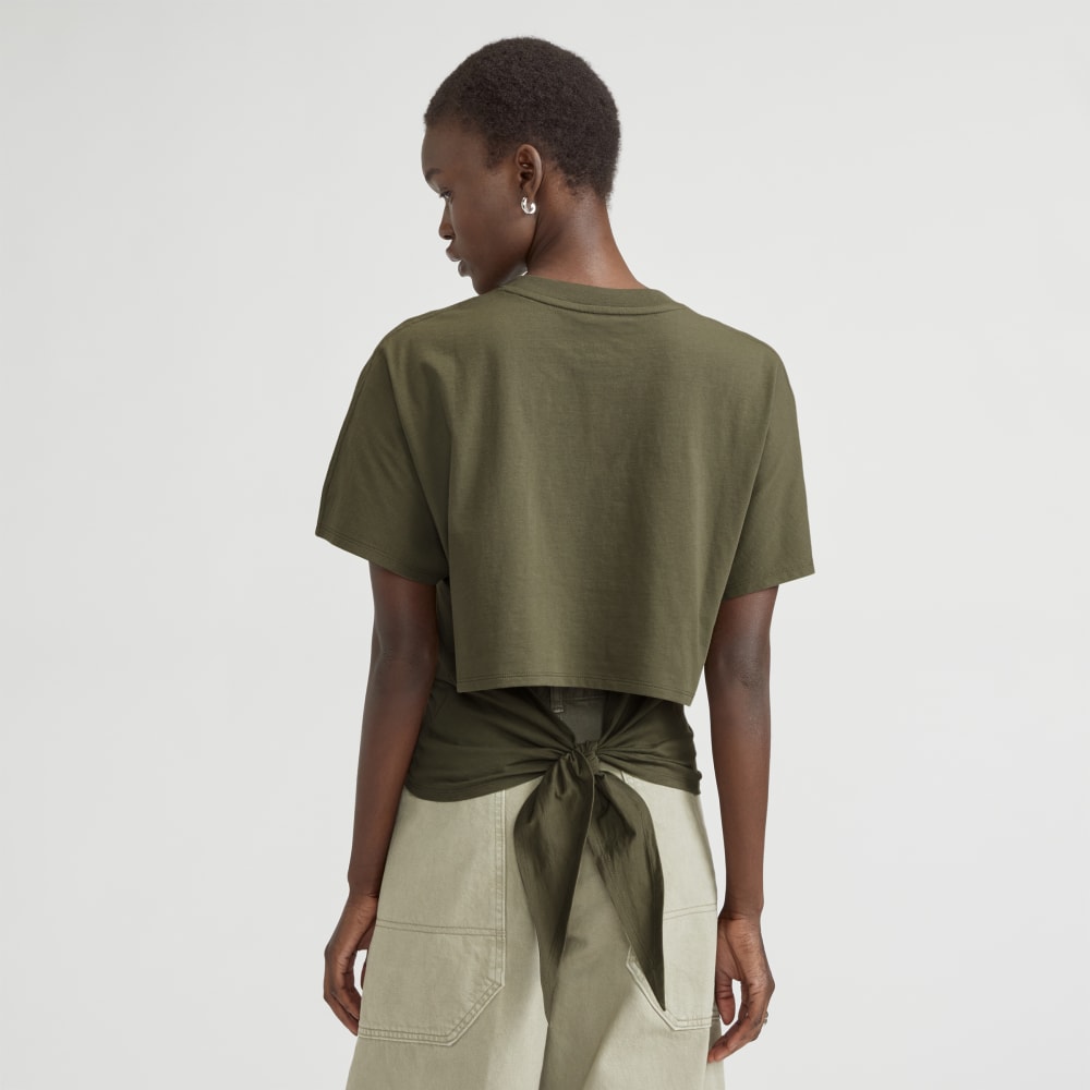 The Organic Cotton Tie Back Tee | Kalamata - Image 3