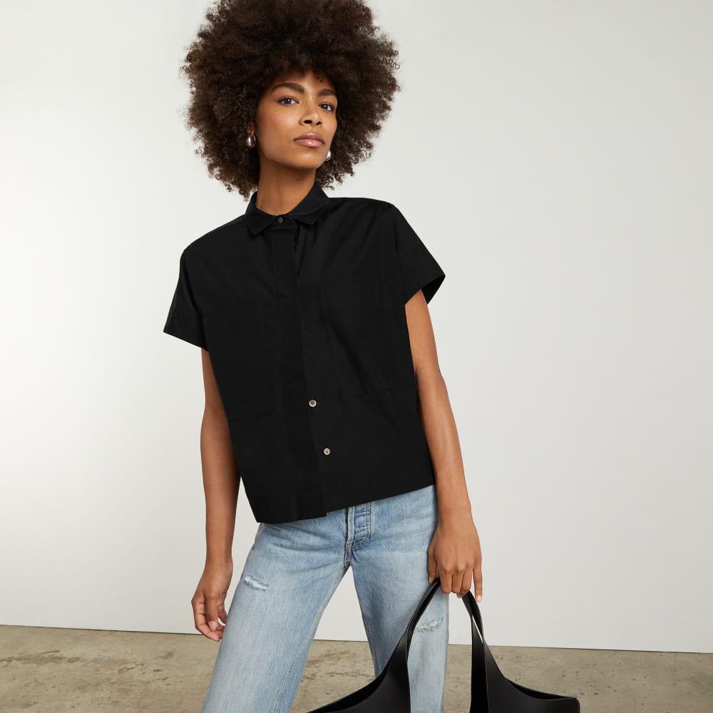 The Short-Sleeve Box Shirt | Black - Image 8