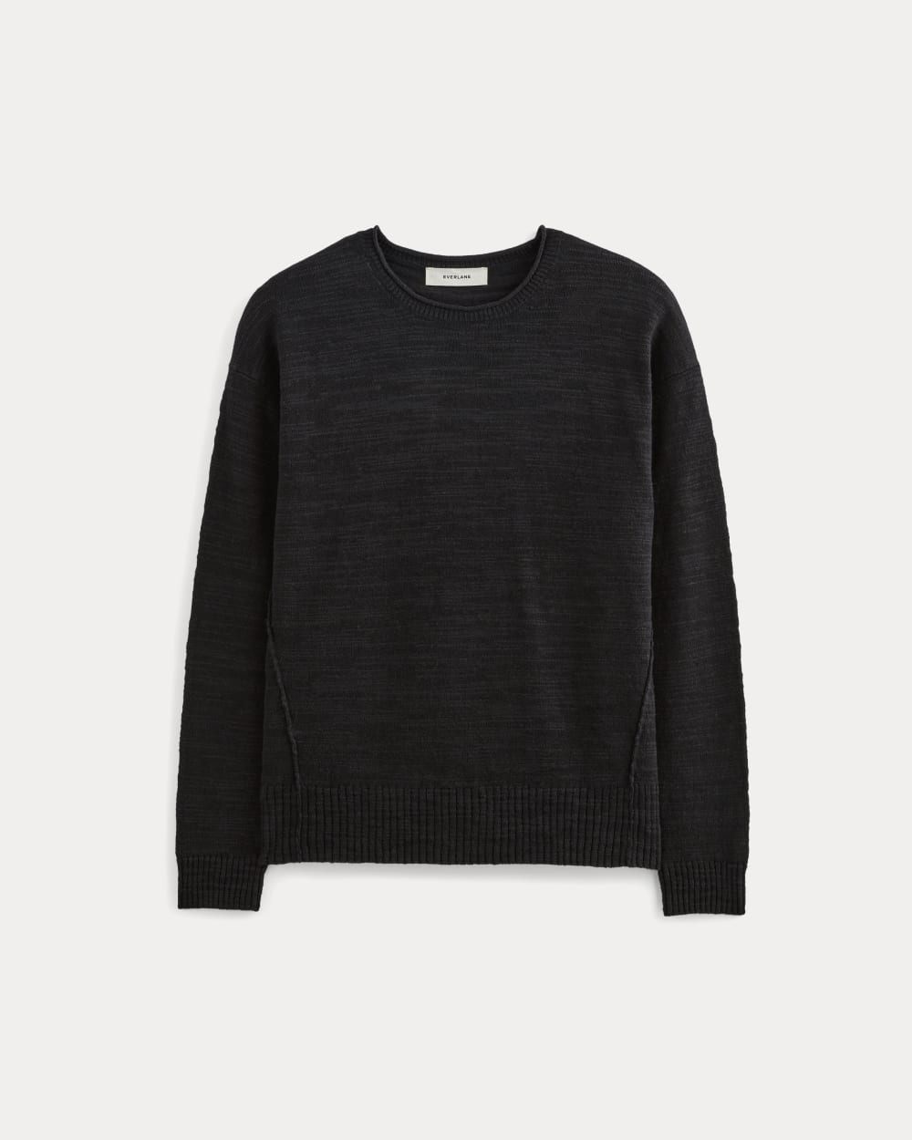 The Slouch Sweater in Cotton Linen | Black - Image 2