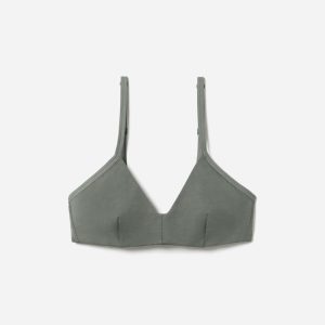 The Cotton Bralette | Dark Sage