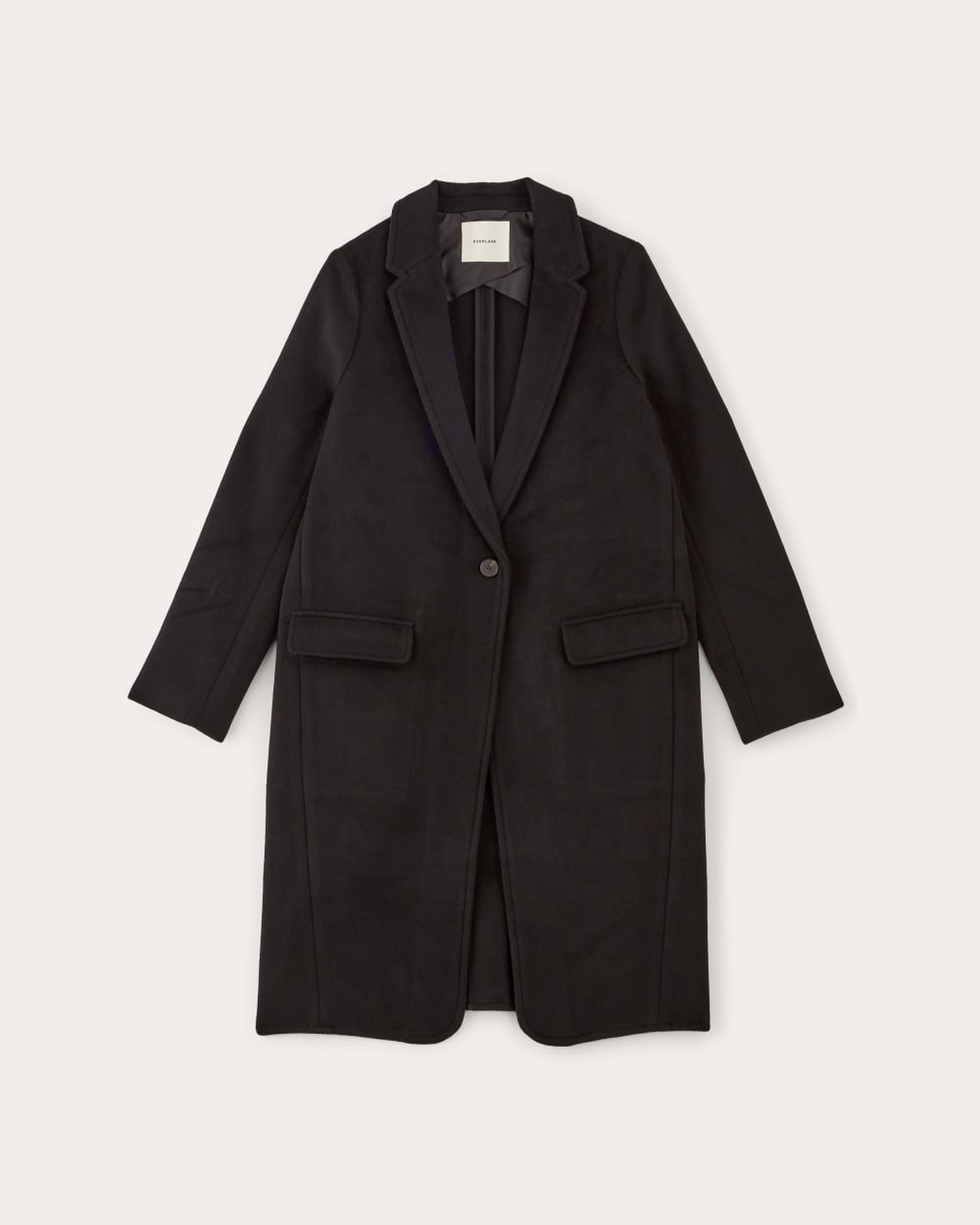 The Topcoat in Wool | Black - Image 2