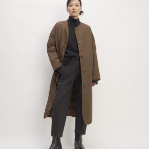 The ReNew Quilted Long Liner | Cocoa