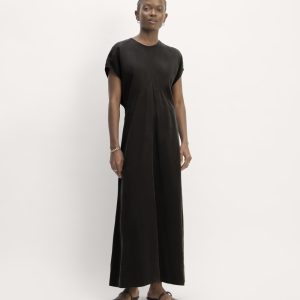 The TENCEL? Short-Sleeve Midi Dress | Black