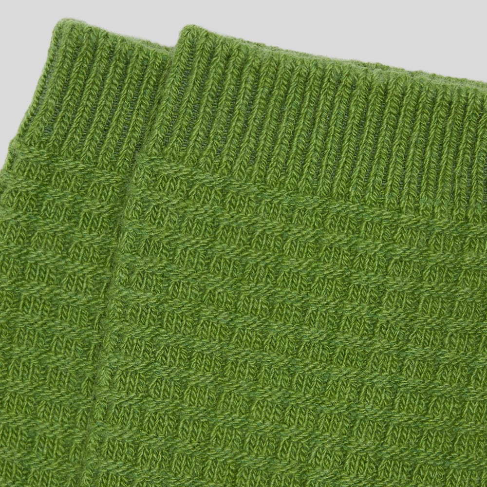 The Belgian Waffle Sweater Sock | Lime Green - Image 2