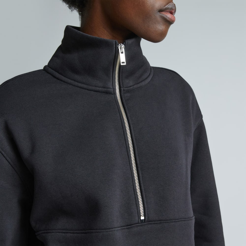 The ReTrack Half-Zip Sweatshirt | Black - Image 4