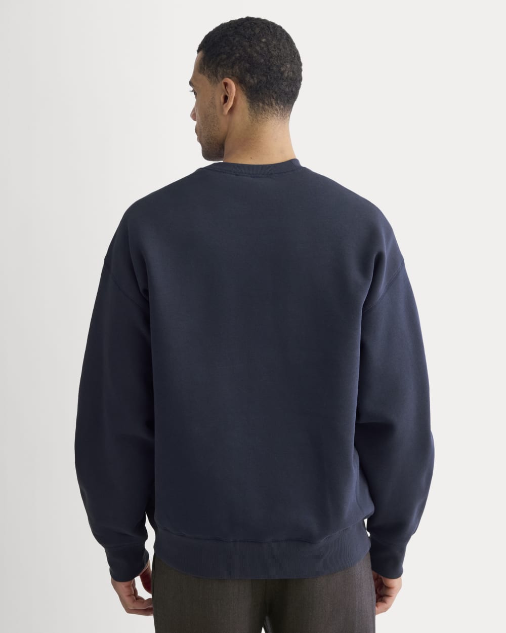Luxe Fleece Crew Pullover | Navy - Image 5