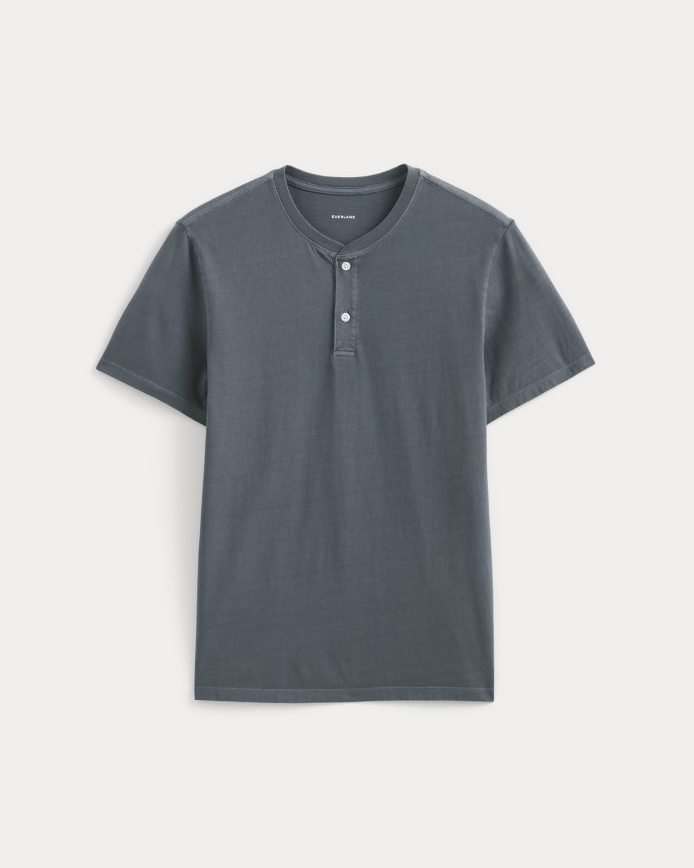 The Essential Organic Garment-Dyed Henley | Navy - Image 2