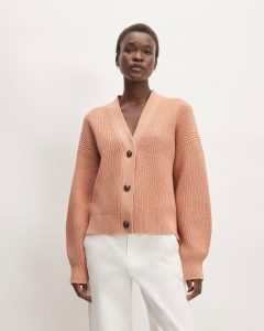 The Boxy Cardigan in Everyday Cotton | Blush Pink