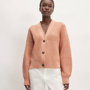The Boxy Cardigan in Everyday Cotton | Blush Pink