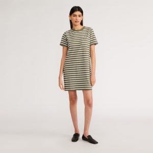 The Organic Cotton Weekend Tee Dress | Kalamata / Canvas Tan