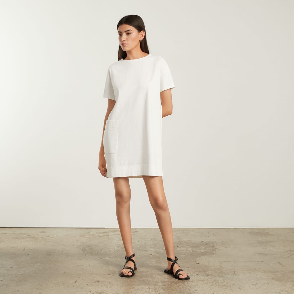 The Oversized Mariner Dress | White - Image 2