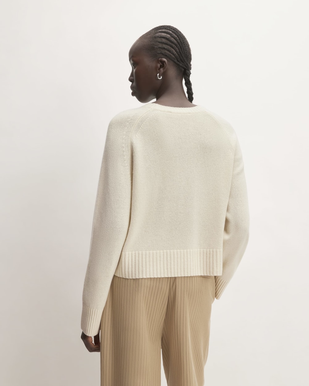 The Boxy Crew in Cashmere | Bone - Image 6
