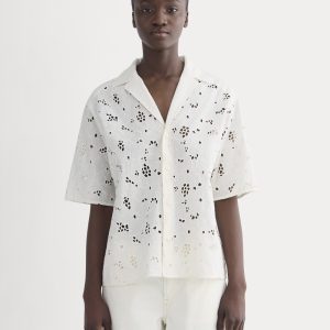 The Eyelet Camp Shirt | Bone