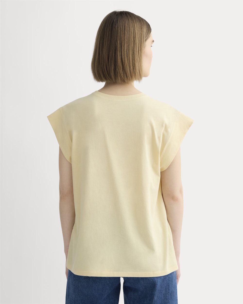 The Muscle Tee in Essential Cotton | Banana Crepe - Image 4