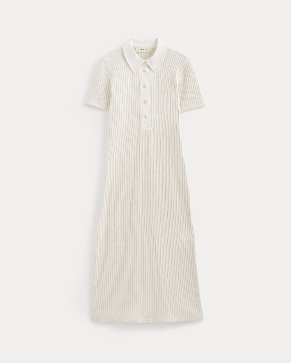 The Cozy Rib Polo Dress | Bone - Image 2