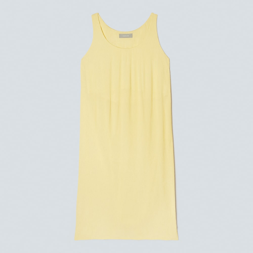 The Naia? Ripple Tank Dress | Pastel Yellow