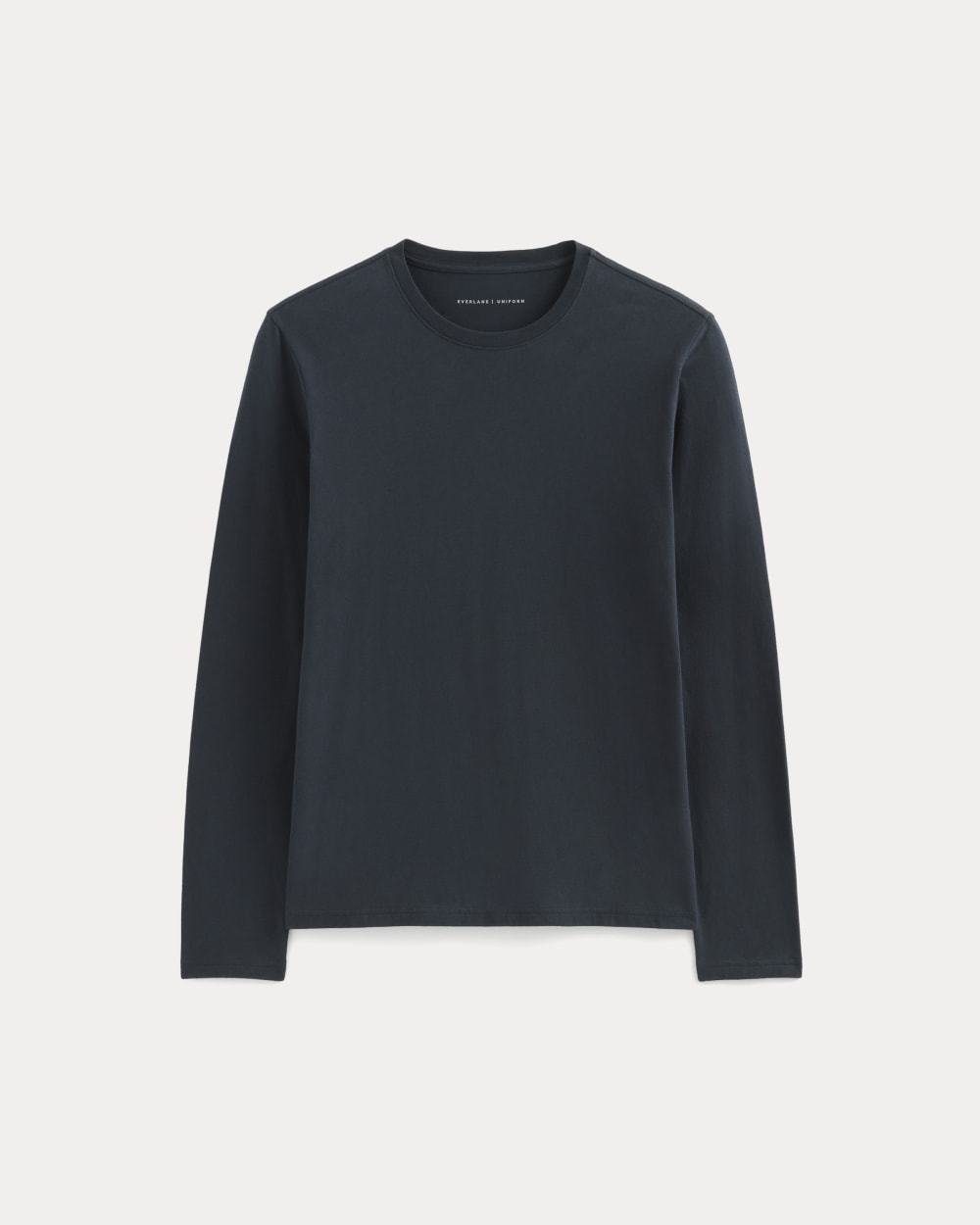 The Essential Organic Long-Sleeve Tee | Deep Navy - Image 2