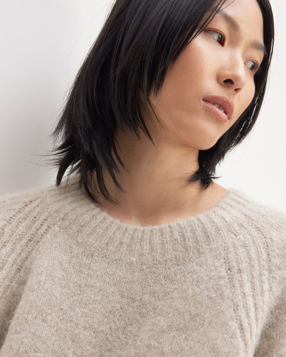 The SuperFuzz Alpaca Crew | Light Oat - Image 4