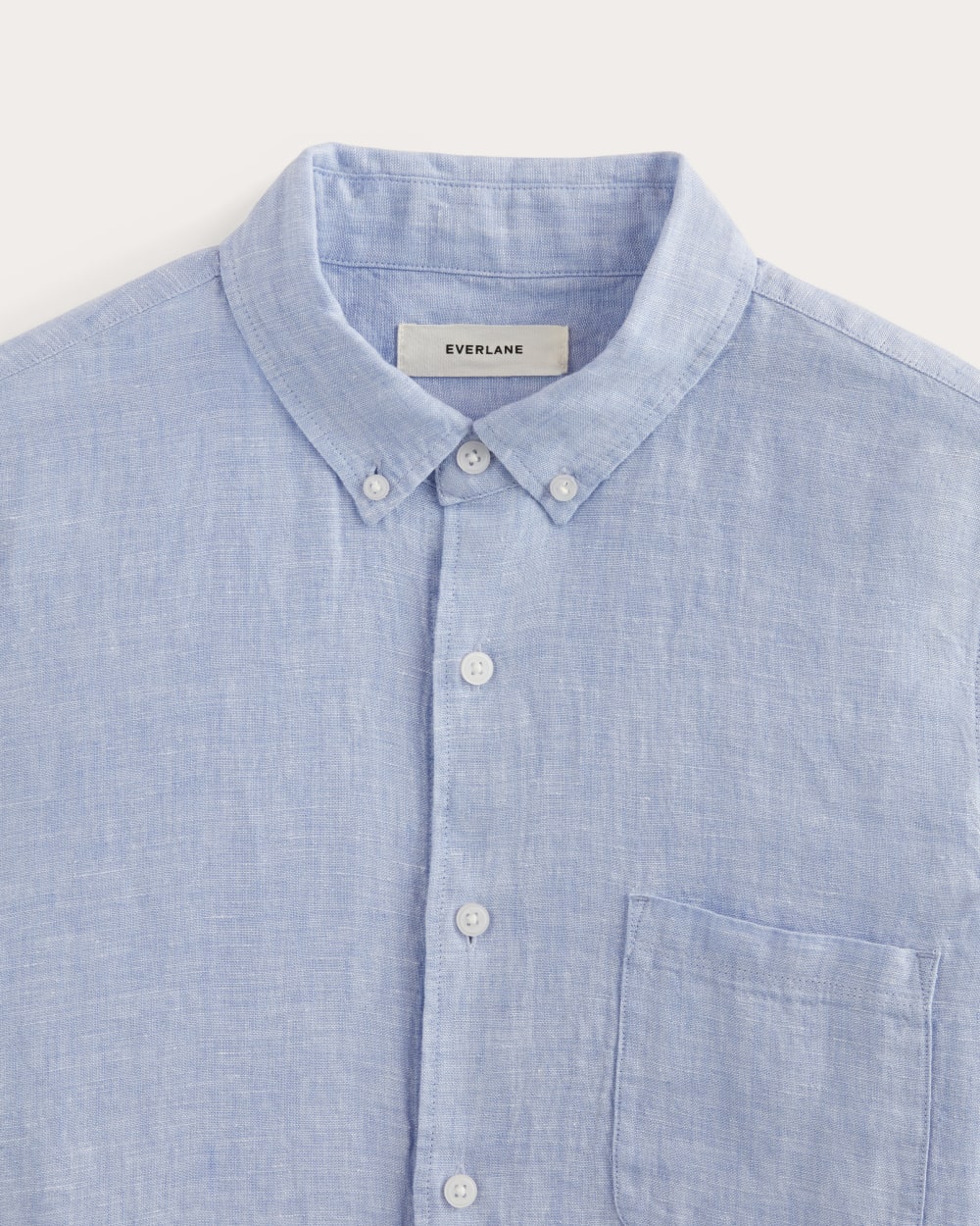 The Classic Shirt in Linen | Light Blue - Image 7