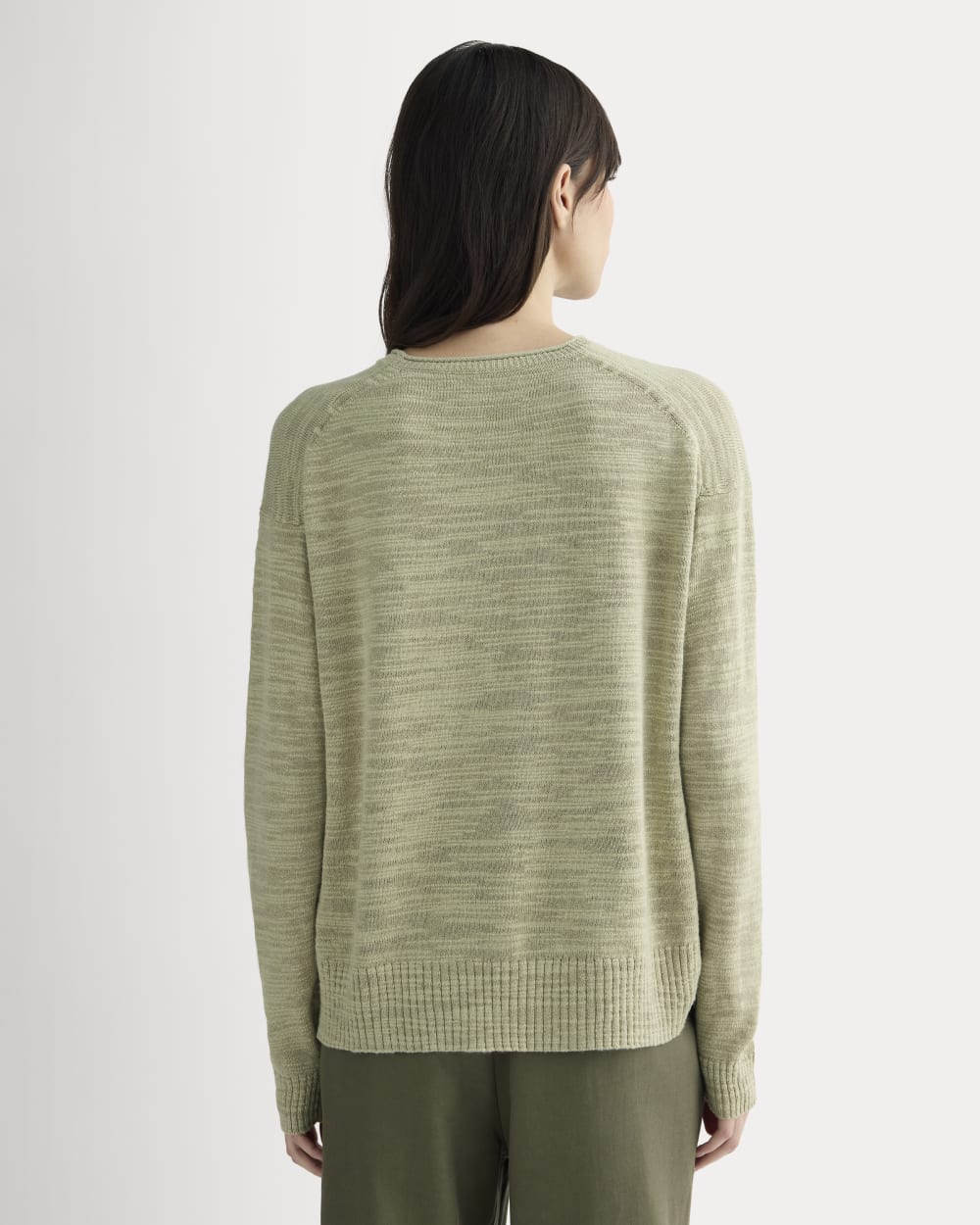 The Slouch Sweater in Cotton Linen | Eucalyptus - Image 5