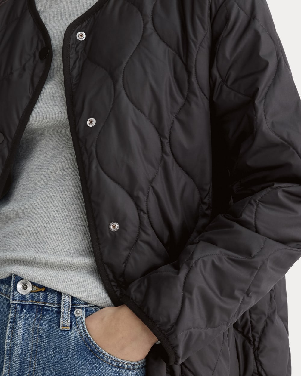 The Quilted Liner | Black - Image 4