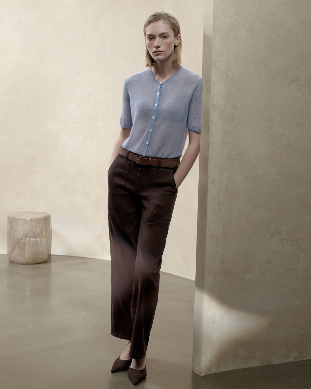 Utility Column Pant | Dark Chocolate - Image 7