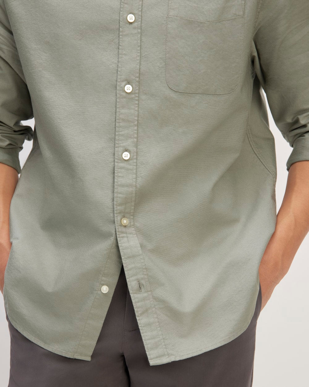 The Classic Oxford Shirt | Sage Green | Tall - Image 5