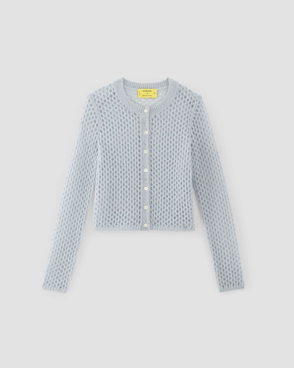 The Everlane x Marques' Almeida Alpaca Mesh Cardigan | Mist - Image 2