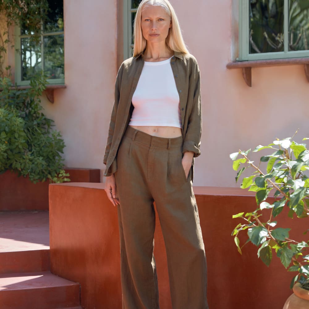 The Linen Way-High® Drape Pant | Beech - Image 5