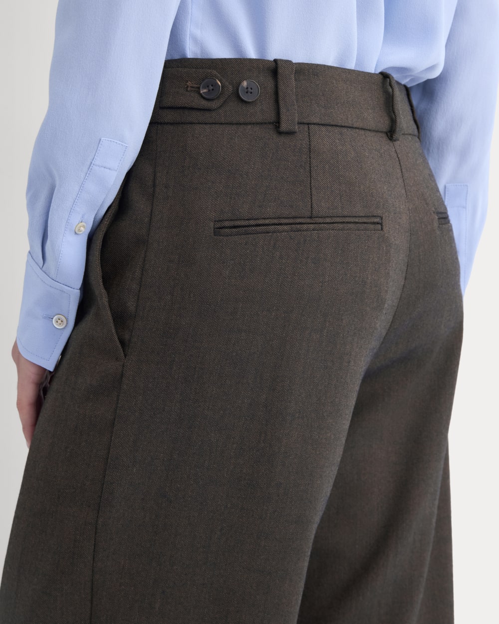 Straight-Leg Trouser in Tailor Twill | Heathered Fudge - Image 4