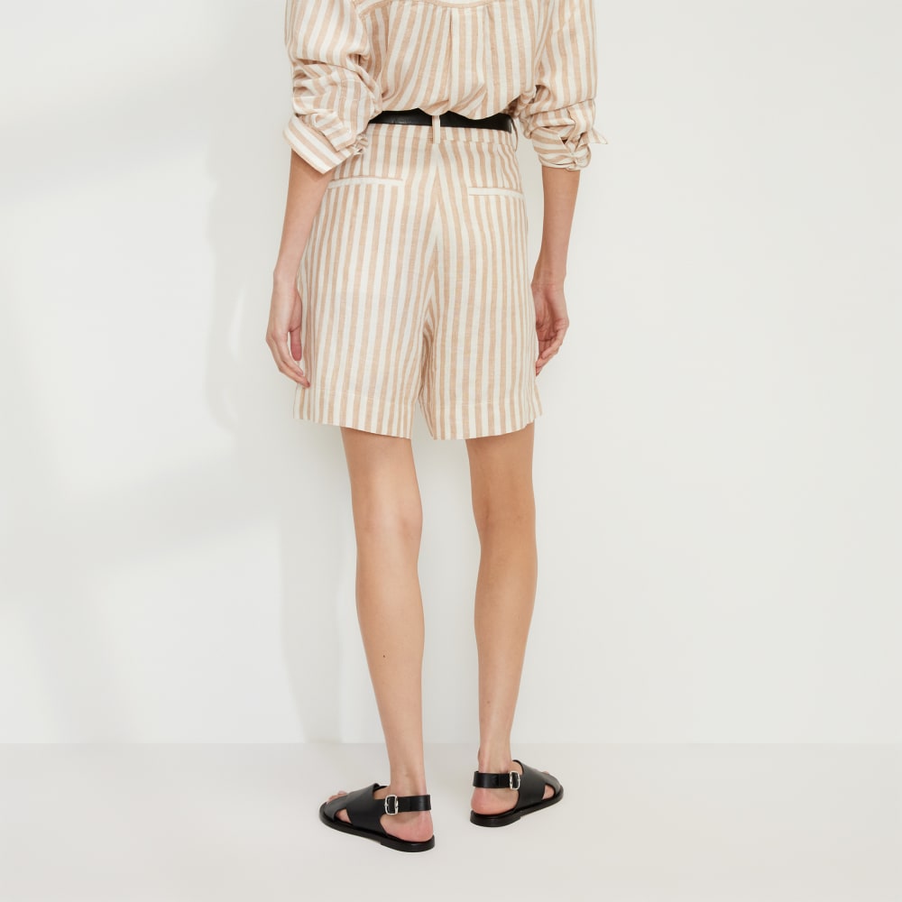 The Linen Way-High® Drape Short | Bone / Caramel - Image 3