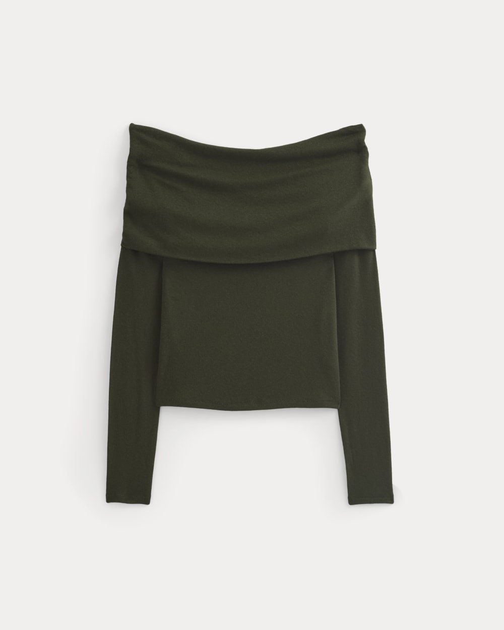 The Off-the-Shoulder Top in Butterluxe | Dark Green - Image 2