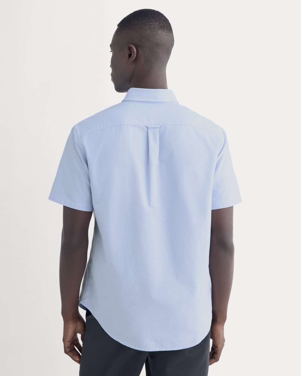 The Organic Short Sleeve Oxford Shirt | Light Blue - Image 5