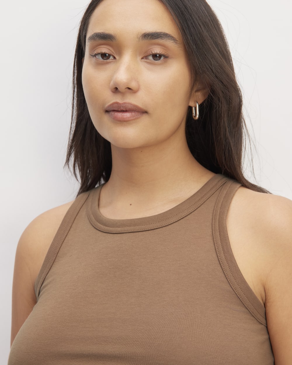 The Tank in Essential Cotton | Carob Brown - Image 3