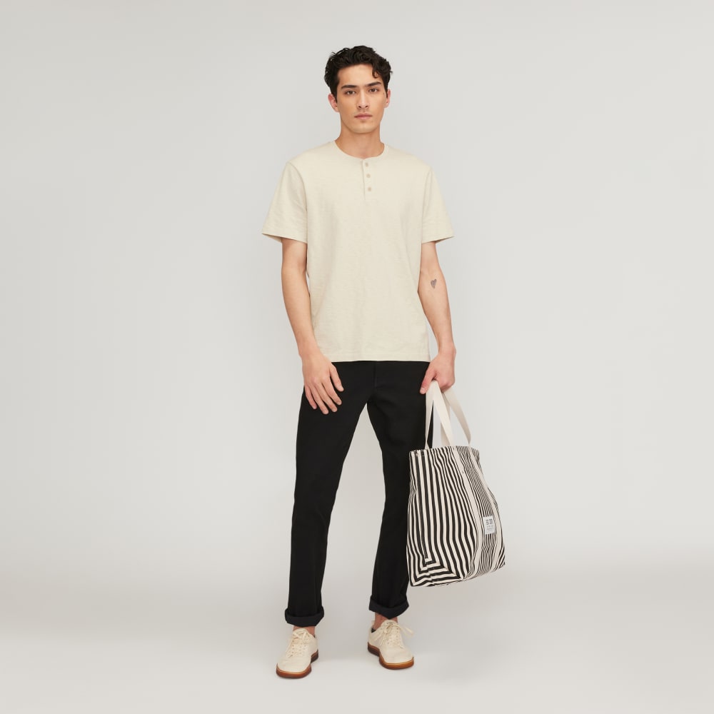 The Organic Canvas Weekender | Black / Bone - Image 7