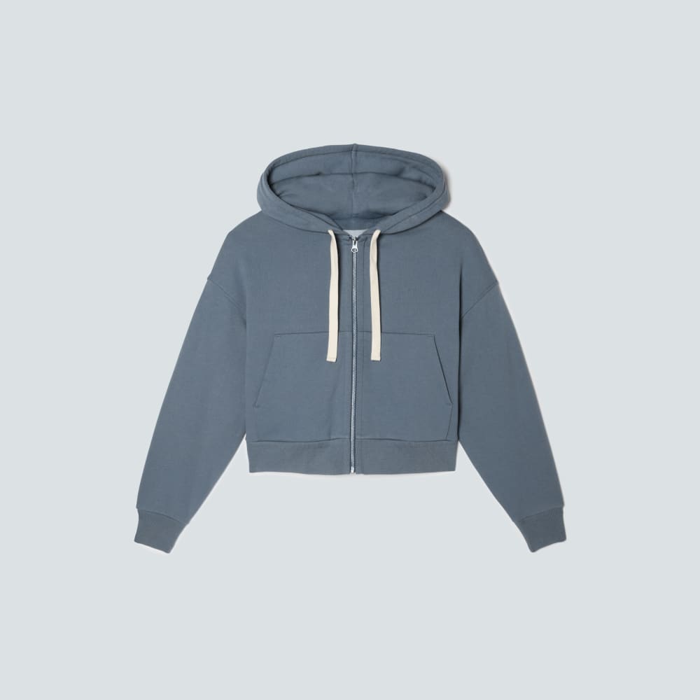 The Track Organic Cotton Hoodie | Faded Blue - Image 2