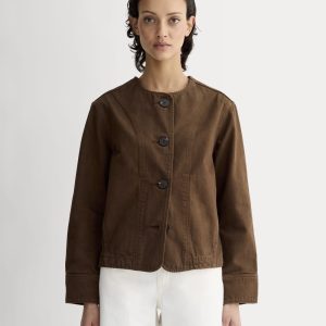 The Denim Barrel Jacket | Cocoa