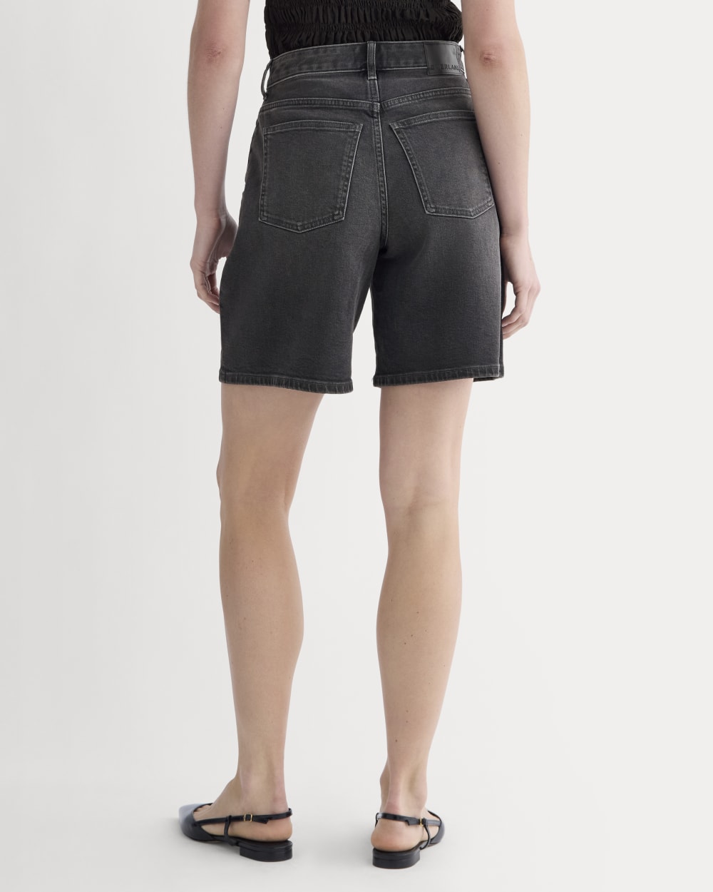 The Long A-Line Denim Short | Night - Image 5