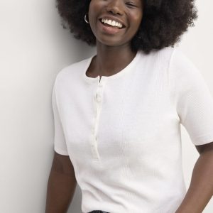 The Vintage Rib Henley | Bone