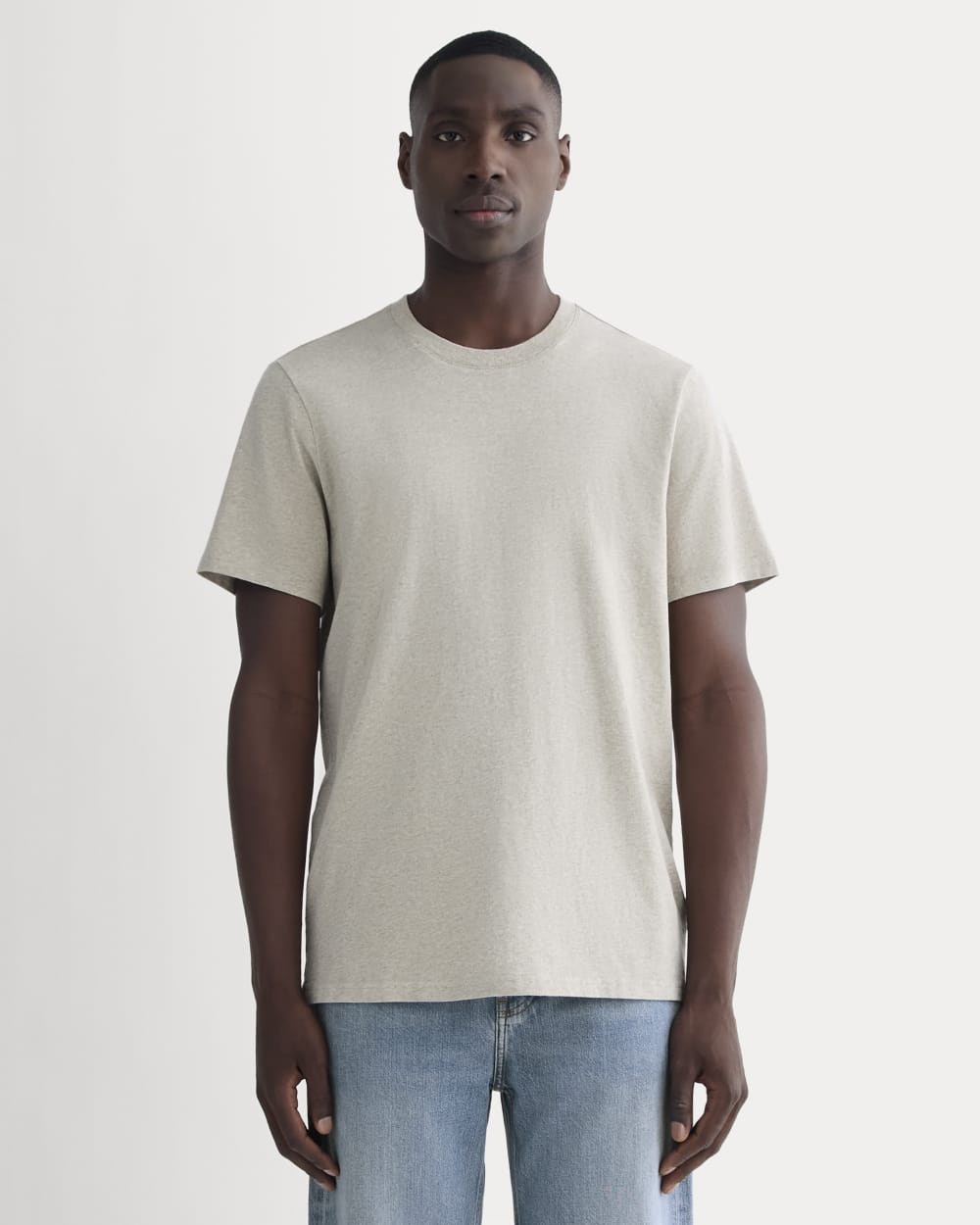 The Premium-Weight Crew | Uniform | Heather Oatmeal