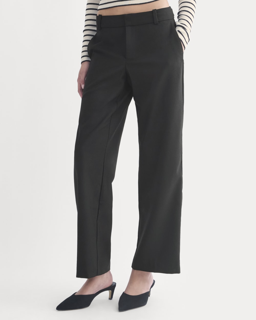 Straight-Leg Trouser in Tailor Twill | Black - Image 3