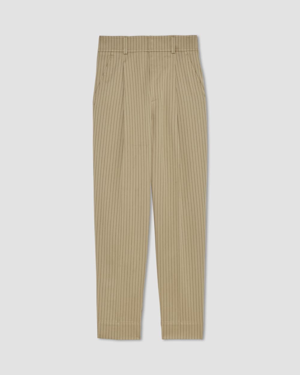 The Draper Tapered Pant in Buttersmooth | Cornstalk / Black - Image 2