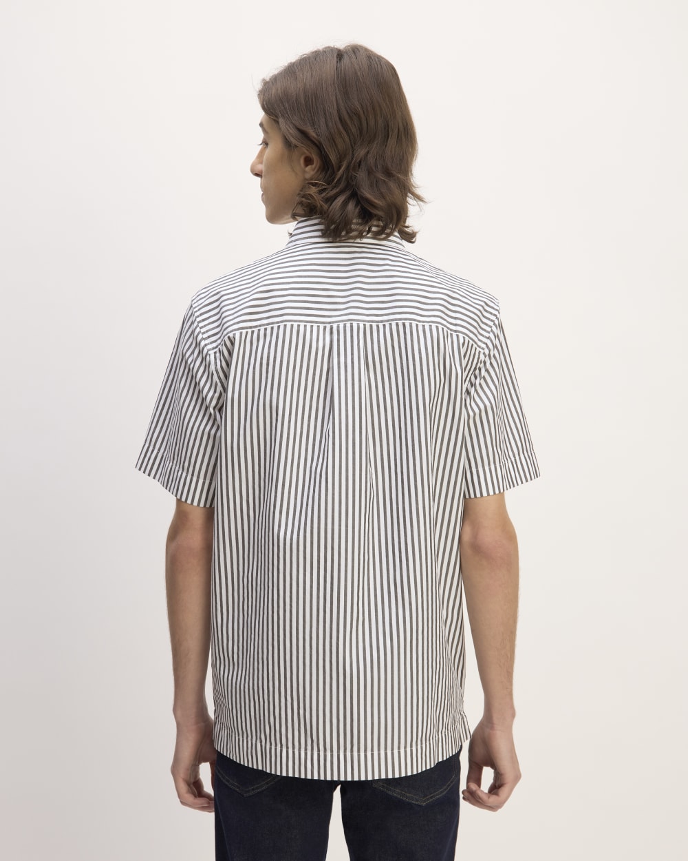 The Supima? Short-Sleeve Poplin Shirt | Optic White / Black - Image 6