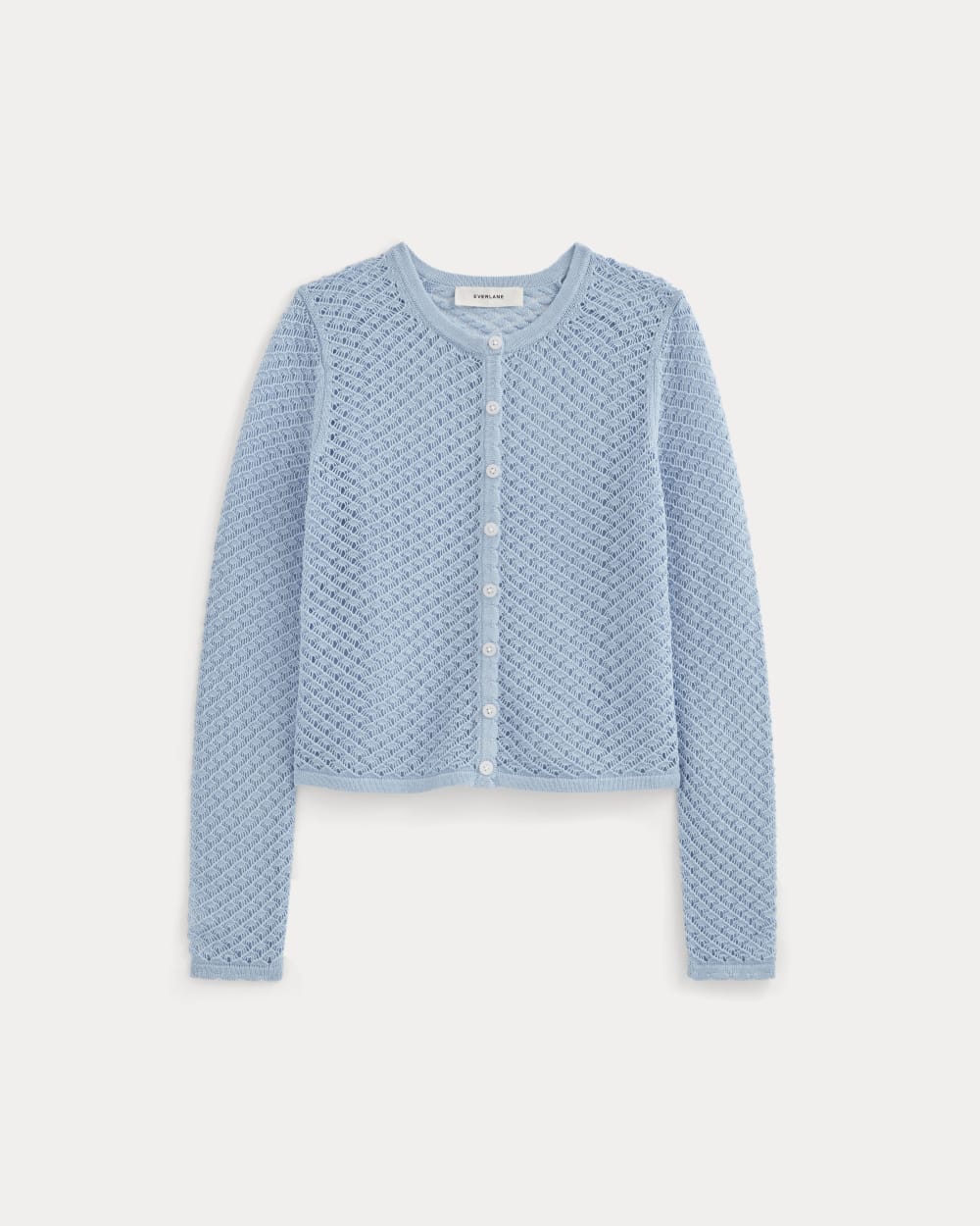 The Lace Knit Cardigan | Sky Blue - Image 2