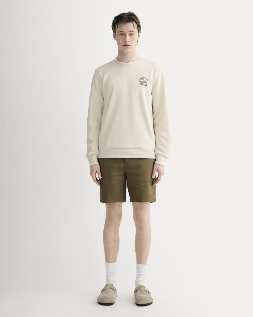 The Everlane x Parks Project French Terry Crew | Natural / Brown - Image 3