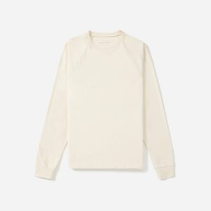 The Premium-Weight Long-Sleeve Crew | Uniform | Heather Oatmeal