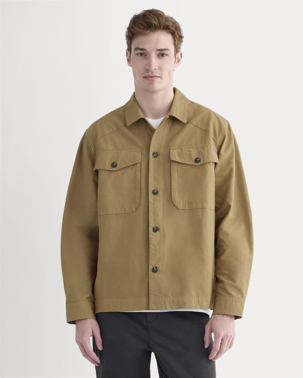 Utility Shirt Jacket | Aged Brass